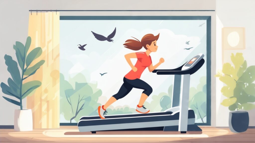 Mental Health and Stress Reduction inclined treadmill